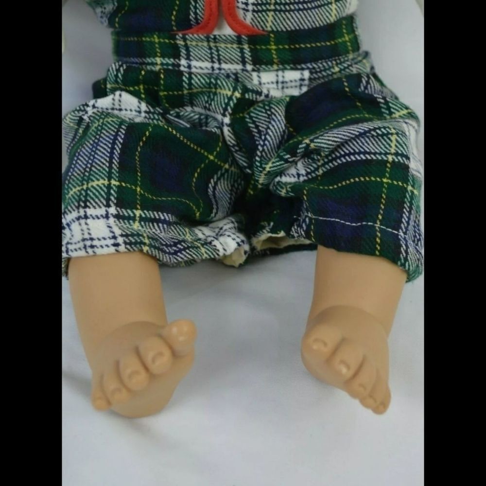 VINTAGE CARLOS GONZALEZ BOY DOLL GREEN PLAID OUTFI - Picture 5 of 8